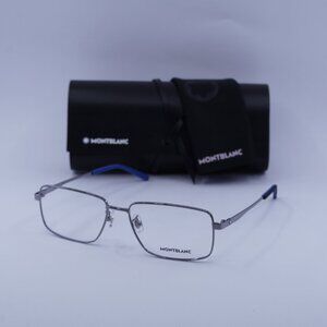 Montblanc MB0108O 002 Rectangle Eyeglasses 57mm – Ruthenium